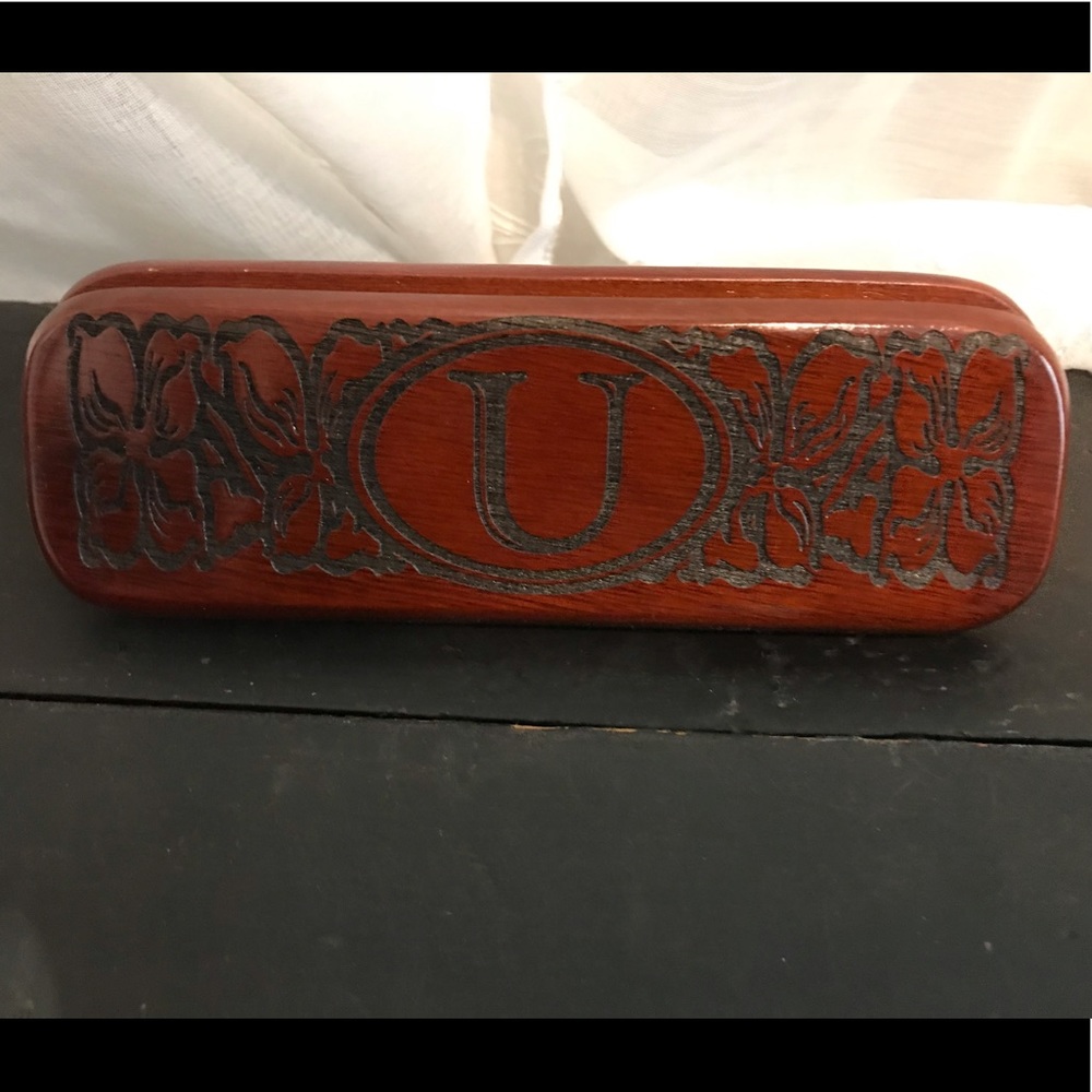 🌵Letter U Wooden Pen Case & Pen